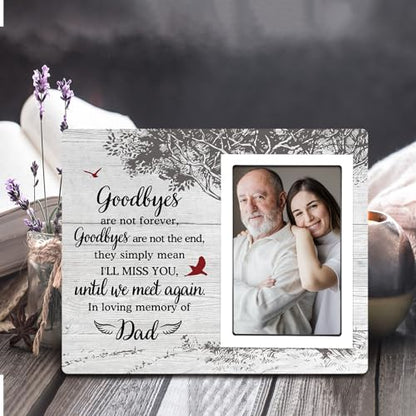 SteadStyle Memorial Gifts for Loss of Father - Memorial Picture Frame - Sympathy Gift, Bereavement Gifts for Loss of Father - Fits 4x6 In Photo