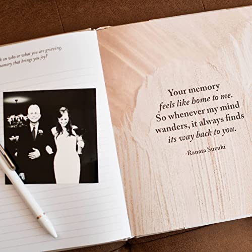 Duncan & Stone Guided Grief Journal with Prompts & Photo Pocket, Teal - color: Teal