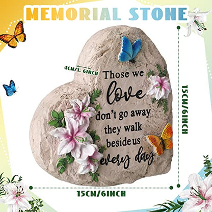 Jetec 6 Inch Memorial Garden Stepping Stone Sympathy Gift Loved One Loss - size: 6 Inch