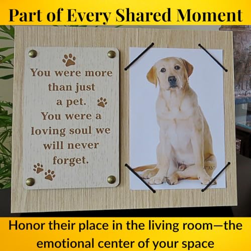 Dog Died Sympathy Gift, Pet Remembrance Picture Frame for Loss, Gifts for Dogs That Passed Away, Pet Memorial Keepsake Frame for Loss, 4 x 6 frames for pictures, lost dog sympathy gift - size: Loving Soul Dog