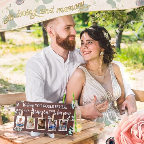 RattanView Wood Memory Sign 16 x 8 Inch in Loving Memory, Eucalyptus 1 - style: Eucalyptus 1