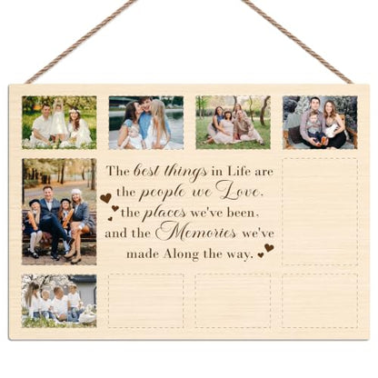 Family Photo Board, Inspirational Collage Hanging Picture Board - color: Family-3