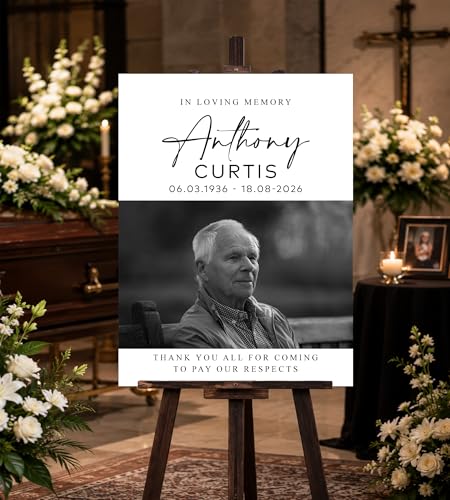 Celebration Life Sign, Personalized Funeral Sign, Custom Memorial Sign, In Loving Memory Sign, Funeral Welcome Sign, Celebration of Life Welcome Sign, Celebration Life Poster -1 - color: Backgrund#1