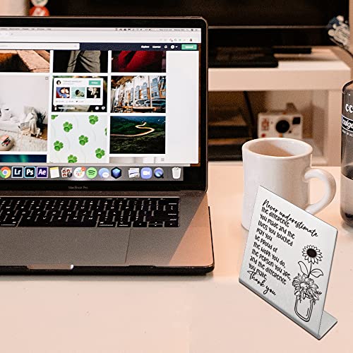 Thank You Gift for Women, Coworker, Friends, Teacher, Retirement Gifts for Coworker, Women, Desk Table Shelf Sign Decor, Inspirational Office Gift for Colleague Leaving Job - style: d-2