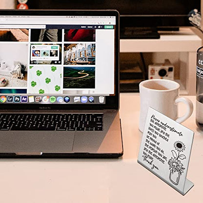 Thank You Gift for Women, Coworker, Friends, Teacher, Retirement Gifts for Coworker, Women, Desk Table Shelf Sign Decor, Inspirational Office Gift for Colleague Leaving Job - style: d-2
