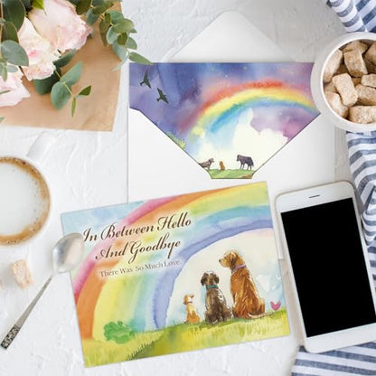 Geyoga 36 Set Pet Sympathy Card with Envelope Bulk, Rainbow - color: Rainbow