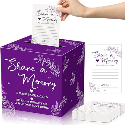 Pajean 50 Share a Memory Cards and Box, Purple, Classic - color: Purple, style: Classic