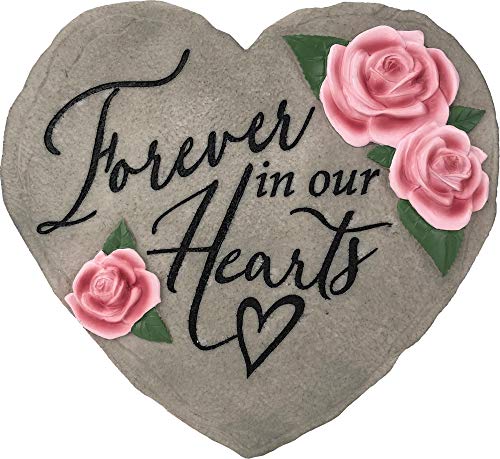 Spoontiques 13221 Forever in Our Hearts Stepping Stone, Pink - style: Forever in Our Hearts