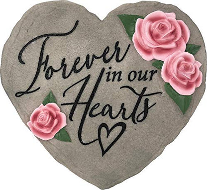 Spoontiques 13221 Forever in Our Hearts Stepping Stone, Pink - style: Forever in Our Hearts