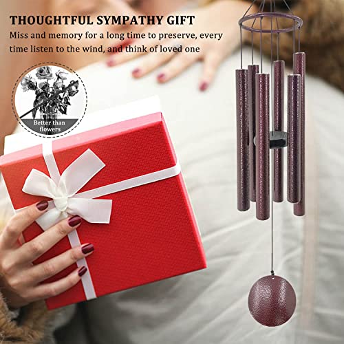 ASTARIN Sympathy Memorial Wind Chimes - size: 36” Brown