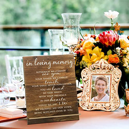 Chunful in Loving Memory Wedding Memorial Table Sign for Wedding,Classic - style: Classic
