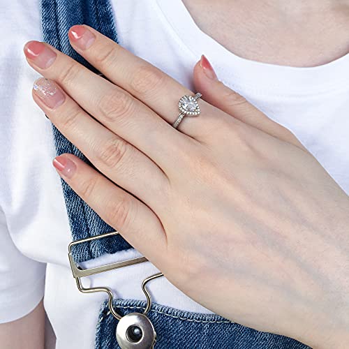 925 Sterling Silver Teardrop Cremation Urn Ring for Ashes Memorial Jewelry - color: White