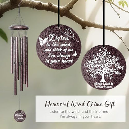 Memorial Gifts for Loss of Love one, 25''Memorial Wind Chimes Sympathy Gifts, Bereavement, Condolence, Remembrance Gifts,Windchimes in Memory of Love one - size: Memorial Gift