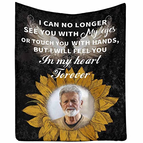 InterestPrint Personlaized Blanket Loss Sympathy Blanket Loving Memorial Remembrance Gift Bed Throws Light Blanket - color: Multi K5, size: 30 x 40 Inches