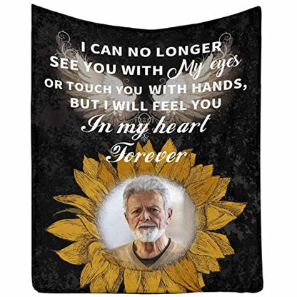 InterestPrint Personlaized Blanket Loss Sympathy Blanket Loving Memorial Remembrance Gift Bed Throws Light Blanket - color: Multi K5, size: 30 x 40 Inches