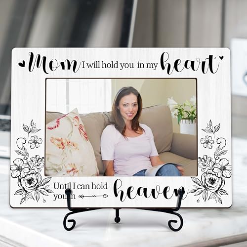 Memorial Gifts for Loss of Mom, In Memory of Mom Remembrance Bereavement Sympathy Gift, Memorial Photo Frames Keepsakes for Pass Away Mother Loved One - I07 - color: Grey Loss of Mom