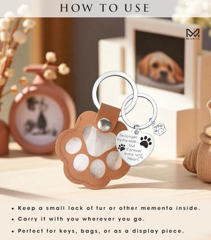 Pet Paw Print KeepSake Dog Memorial Suncatcher – Pet Fur Keepsake for Dog Hair, pet Hair Memorial keepsake - color: Miarita- Kl- Pet Hair