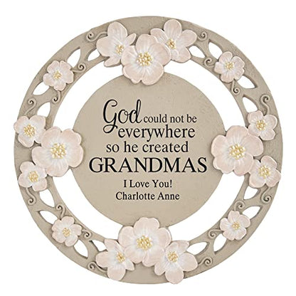 Let's Make Memories Personalized God Couldn't Be Everywhere Flower Garden Stone - for Mom - for Her - style: God Couldn't Be Everywhere
