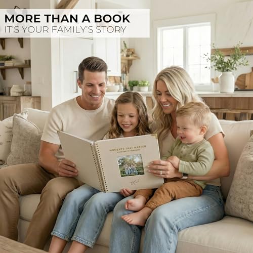 Beautiful Linen Scrapbook Photo Album 10"x10" - 40-Page Blank Guest Book | Perfect to Preserve Special Memories of Family, Weddings, Birthdays and Baby Showers - Timeless Keepsake for Every Home - color: Beige