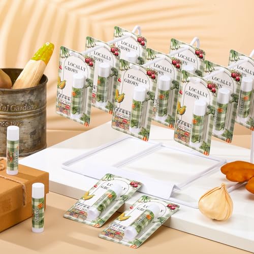 30 Pack Locally Grown Baby Shower Games Prizes Party Gifts Bulk Lip Balms Favors for Winners Adults Guests Gender Reveal Favors Decorations Baby Shower Souvenirs Gift Bags Stuffers - style: Greenhouse Vegetables