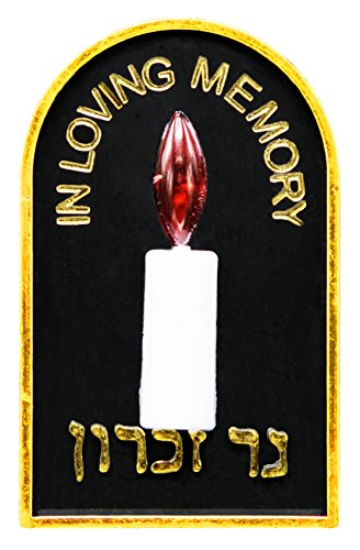 1 X Plug In Yahrzeit Light-No bulb needed! Memorialize your Loved one Safely and with Ease!