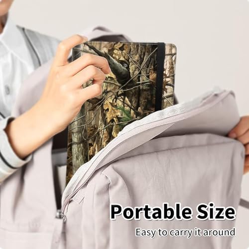 Photo Album 4x6 120 Pockets Photos with Elastic Band, PU Leather Photo Books Small Mini Capacity Picture Album for Family Wedding Travel Anniversary Baby Vacation Pictures, Camouflage Tree - color: Camouflage Tree