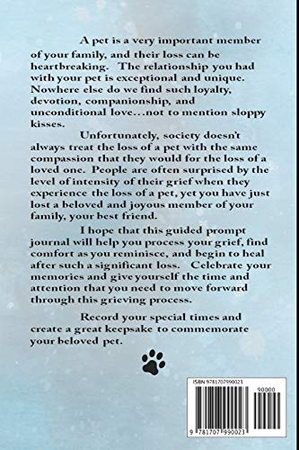 Pet Loss Journal English Bulldog: Guided Prompt Keepsake Workbook