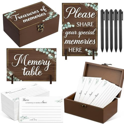 Gilprop 112 Pcs Share a Memory Cards for Celebration of Life, Leaves 2 - style: leaves2