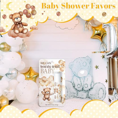30 Pack We Can Bearly Wait Baby Shower Games Prizes Party Gifts Bulk Lip Balms Favors for Winners Adults Guests Gender Reveal Favors Decorations Baby Shower Souvenirs Gift Bags Stuffers - style: We Can Bearly Wait