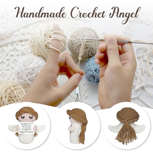Retirement Gift for Woman 2026- Happy Retirement Angel Crochet - Funny Retirement Gifts for Women Men Teacher Nurse Principal Friend Coworker, Farewell Party Retired Gifts - style: Retirement Gifts