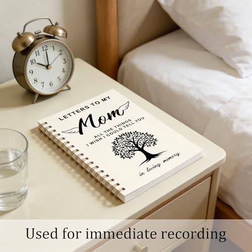 FTKBGHY Memorial Gifts for Loss of Mom Grief Journal Notebook, Sympathy Notebooks Gifts for Loss of Mother, Remembrance Bereavement Gift, Letters to My Mom Journal, 5.5x8.3 Inch - color: Colour-1