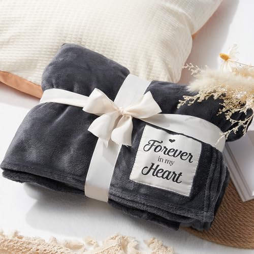 Memorial Sympathy Blanket - Loss of Loved One Condolence Gifts for Mother, Father, Husband - Bereavement Gifts for Funeral Rememberance