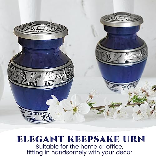 Small Keepsake Cremation Urns for Human Ashes Adult Male and Female - color: Purple, size: 4 Pcs Small