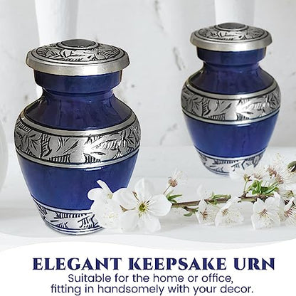 Small Keepsake Cremation Urns for Human Ashes Adult Male and Female - color: Purple, size: 4 Pcs Small