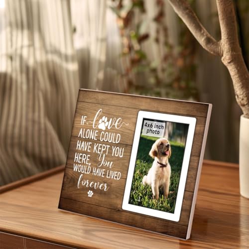 Pet Memorial Gifts, Dog Memorial Gifts for Loss of Dog, Sympathy Gifts for Loss of Dog Cat, Pet Remembrance Gift, Dog Picture Frame, Cat Memorial Gifts, Pet Memorial Gifts Fit 4x6 in Photo