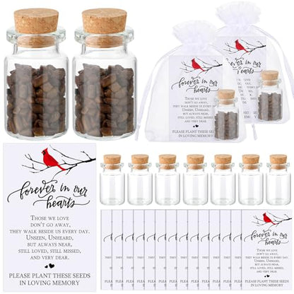 Tanlade 100 Set Funeral Favor Memorial Seed Packet for Guest, Cardinal - style: Cardinal