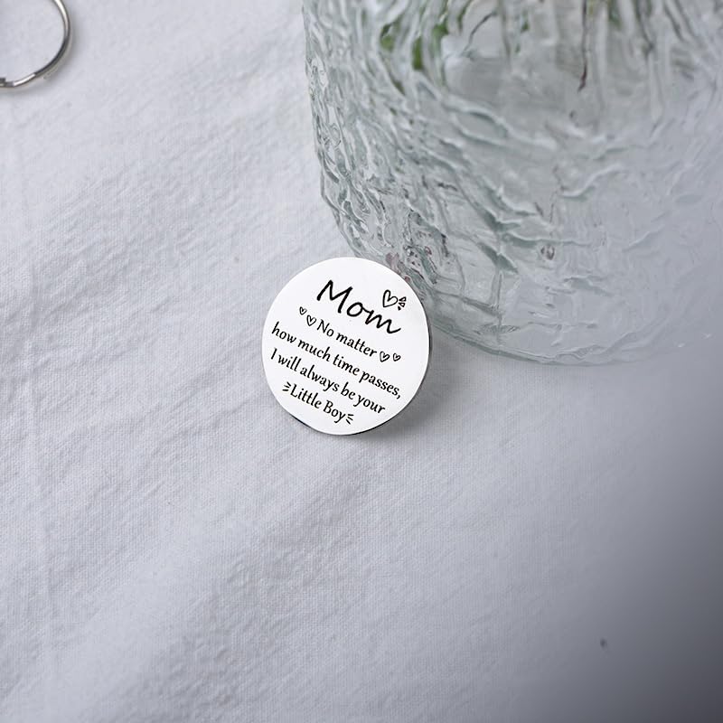 Pocket Hug Token for Women Men Him Birthday Inspirational Gifts for Daughter Friend Long Distance Gifts for Wife Mom - color: Boy to Mom