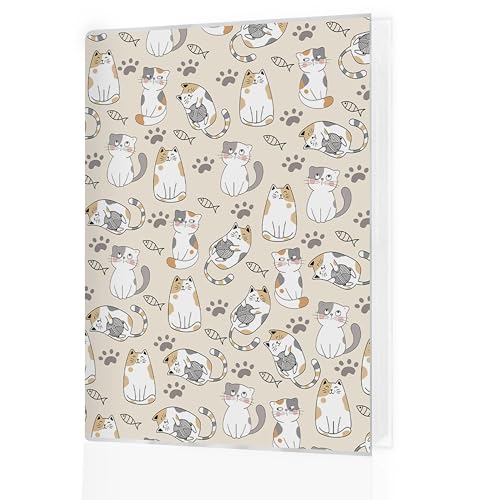 Cat Photo Album 4x6 18 Pockets Photos, Pet Lover Gifts, Cat Mom Dad Gifts, Cute Kitten Paw Print Small Mini Photo Album Hold 36 Pictures Book for Pet Parents - color: Cats