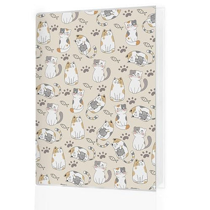 Cat Photo Album 4x6 18 Pockets Photos, Pet Lover Gifts, Cat Mom Dad Gifts, Cute Kitten Paw Print Small Mini Photo Album Hold 36 Pictures Book for Pet Parents - color: Cats