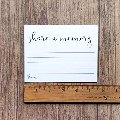 Share A Memory Cards For Celebration Of Life - Size 4.25 x 5.5 Inches - Pack Of 40