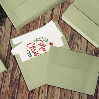 A4 Envelopes 4x6 70 Pack, Sage Green Self Seal for Boho Wedding & Botanical - color: Sage Green, size: 70 Pack A4 (4.72x6.50in) Envelopes
