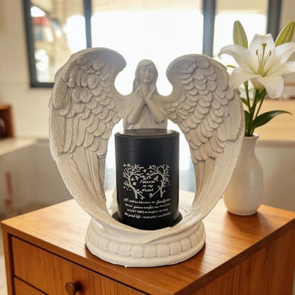 Small Keepsake Urns for Ashes - Small Keepsake Urn with Angel Wings, Pet & Human Ashes Container, Memorial Statue Gift for Mom/Grandma/Women/Dad/Grandpa (Mother-Tree of Life and Butterfly) - color: Mother-tree of Life and Butterfly