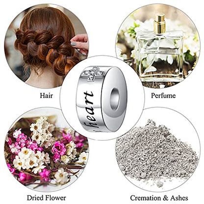 S925 Sterling Silver Urn Charm for Ashes for Women fit Pandora Bracelet and Necklace Jewelry, Memorial Keepsake Gifts Jewelry - style: barrel design