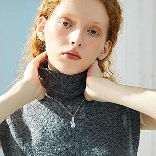 PELOVNY Urn Necklace for Ashes 925 Sterling Silver Butterfly Dragonfly Bee Phoenix Hummingbird Urn Necklaces Animal Crystal Cremation Jewelry for Ashes Cat Dog Pet Memorial Gifts - color: 12-Fox Urn A