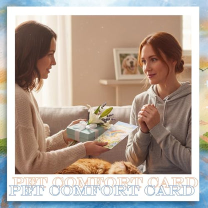 Eaasty 50 Sets PET Sympathy Cards with Envelopes and Paw Stickers, 4x6 Inch - style: Pet Sympathy