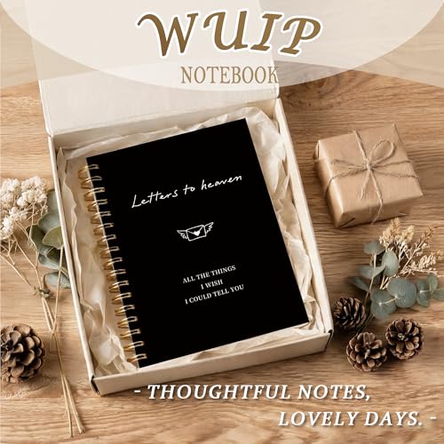 Letters to Heaven Grief Journal Notebook, Sympathy Notebooks Gifts for Loss of Loved One, Grief Journal for Women, in Loving Memory Sympathy Gifts Spiral Notebook 5.5x8.3