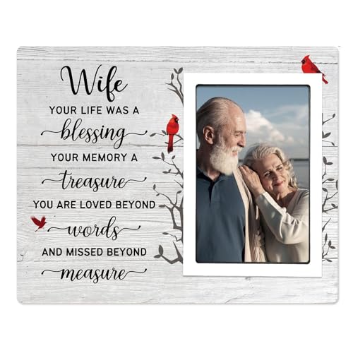 SteadStyle Memorial Gifts for Loss of Wife, Memorial Photo Frames Fits 4x6 - style: Wife