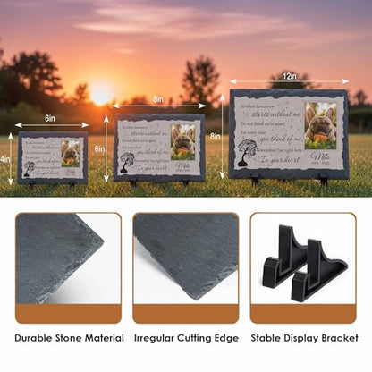 Personalized Photo Pet Memorial Stone for Dogs Cats - color: Memorial 7