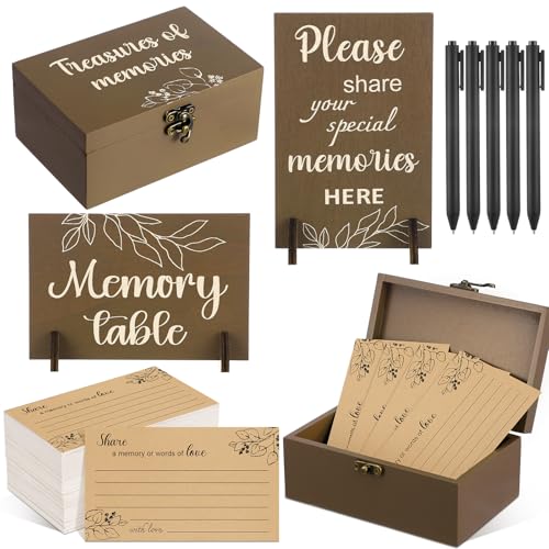 Gilprop 112 Pcs Share a Memory Cards for Celebration of Life, Leaves - style: Leaves