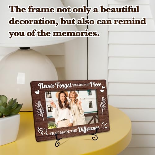 Appreciation Photo Frame For Women, Inspirational Gifts For Birthday Christmas Thanksgiving, Never Forget You Are The Piece Frame Encouragement Gift, Thank You Gifts For Friends Teacher Coworkers -44 - size: Never Forget You Are The Piece